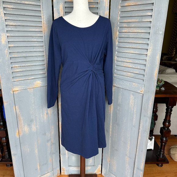 Old Navy Long Sleeve Twisted Maternity Dress Sz XL - Picture 1 of 10